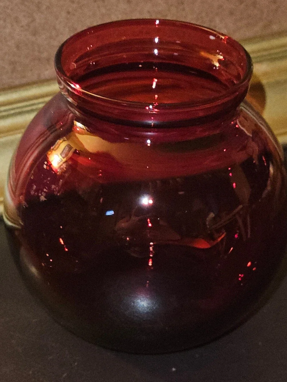 Vtg Anchor Hocking Anchorglass Royal Ruby Ref 4